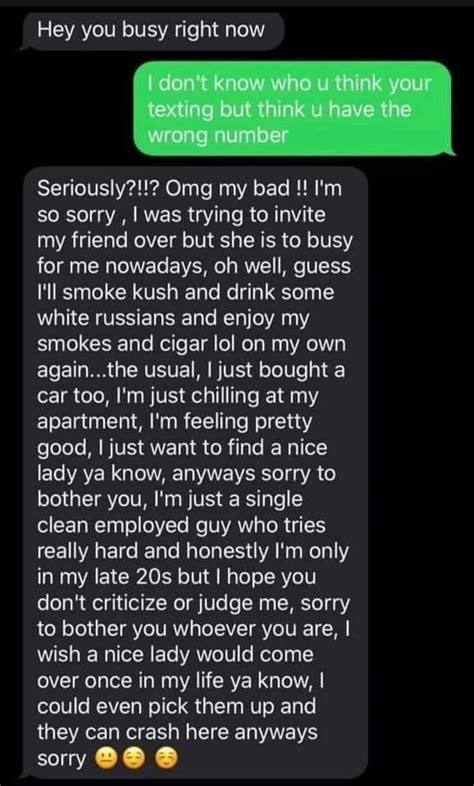 Texting random numbers to have a conversation with yourself to show why ...