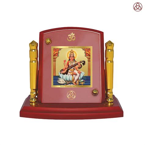 Goddess Saraswati | Divine Mother of Wisdom & Arts Car Dashboard Frame ...