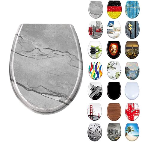 Buy LARS360 Toilet Seat with Soft-Close Oval Toilet Seat Antibacterial ...