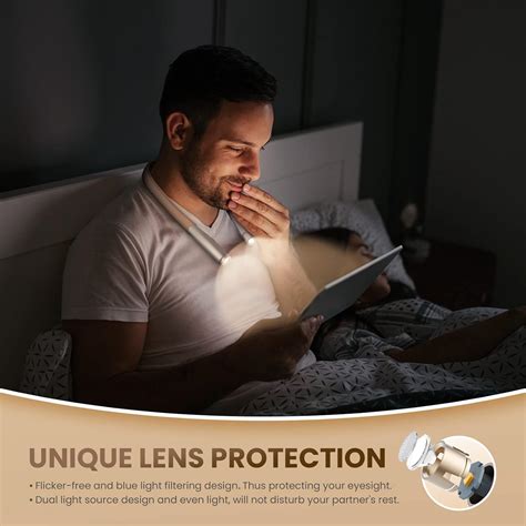 Buy enclize Rechargeable LED Neck Reading Light, Book Lights for ...