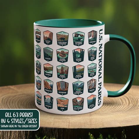 US National Parks Gift Mug for Camping Gift for Hiker Outdoors Person ...