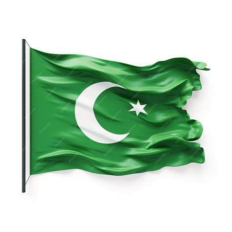 Premium AI Image | lovely flag with half moon and star