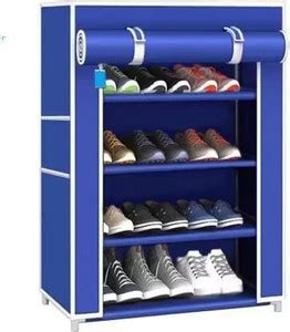 JR Creation 4 Layer Multipurpose Folding Shoes Rack Cabinet with ...