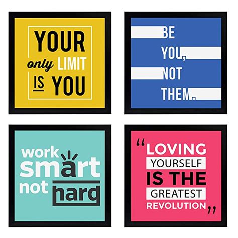 Chaka Chaundh Wood Quote Wall Painting, Multicolour, Modern, 23 cm X 23 ...