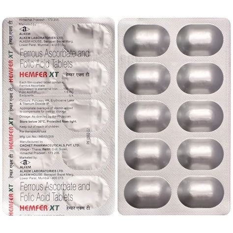 Hemfer XT - Strip of 10 Tablets : Amazon.in: Health & Personal Care