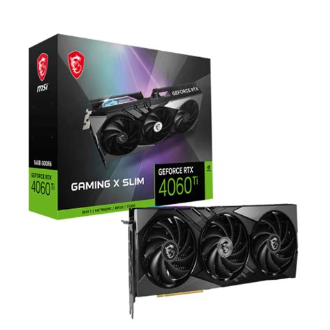 Buy MSI GeForce RTX 4060 Ti Gaming X Slim 16GB Graphic Card | EliteHubs.com