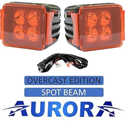 Buy Aurora - 3 Inch Off Road LED Cube Light kit - Spot Beam Overcast ...