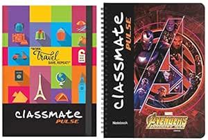 Classmate Pulse A5 Flexi-Bound Notebook, 176 Pages, 80GSM, Unruled ...