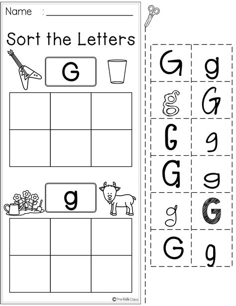 Free Letter G Worksheet