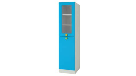 Adona Petite Bookshelf-cum-Storage Cabinet with Toughened Glass – Adona ...