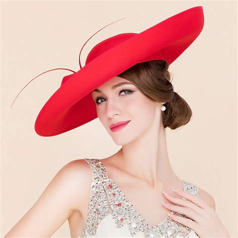 Party Hats Double Layer Cloth Bowler / Cloche Hat Sinamay Hat Kentucky ...