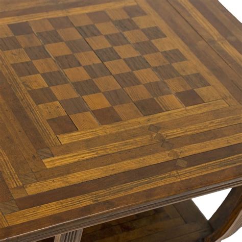Antique Inlaid Wooden Game Table | Grandview Mercantile