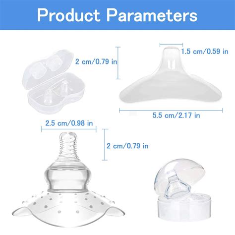 Buy Nursing Shields - Nipple Shield Protection for Sore Nipples | 5 ...