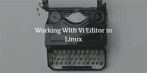 Image result for Vi Editor Ubuntu