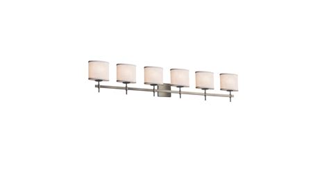 Justice Design Group FAB-8416-30-WHTE-NCKL-LED6-4200 Union 6 Light 51-1 ...