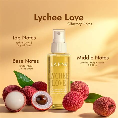 La Pink Lychee Love Body Mist – Skin Friendly, Long Lasting Body Mist ...