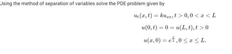 Image result for PDE2 Method of Separation of Variables Solved Examples