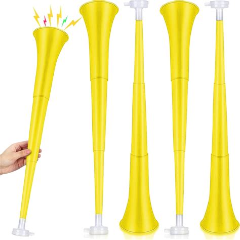 Amazon.com: Collapsible Stadium Horn 24 Inch Vuvuzela Plastic Trumpet ...