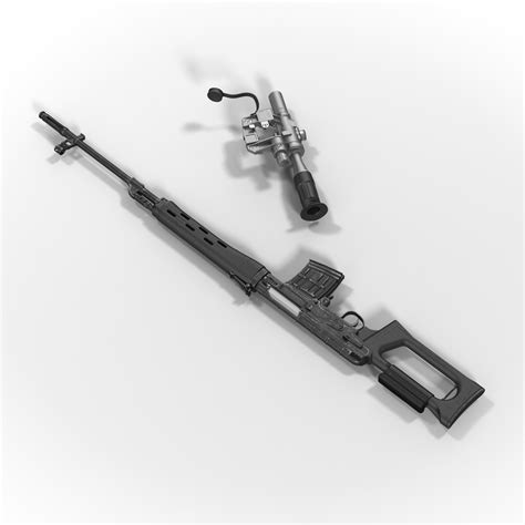 3D model Dragunov Sniper Rifle SVD | 3D Molier International