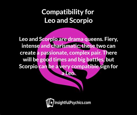 Scorpio and leo compatibility – Artofit