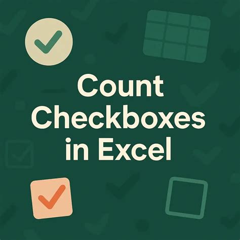 Image result for How to Count Checked Checkboxes in Excel