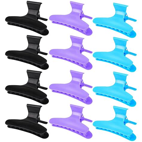Amazon.com : Ondder Hair Clips, 12 Pack - Butterfly Hair Clips Clamps ...