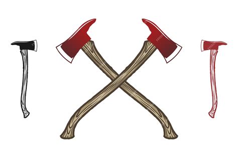 Crossed Firefighter Axe