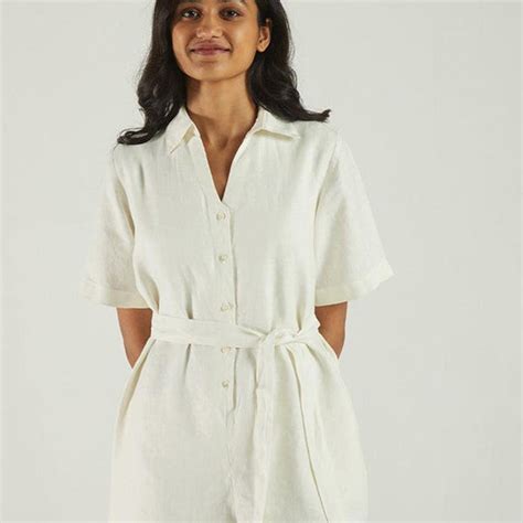 Barefoot in the Park Romper in Off-white – Reistor