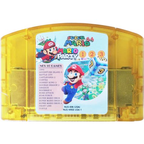 Cartucho Fita 20 Em 1 Nintendo 64 N64 Multi Jogos Super Mario 64 Mario ...