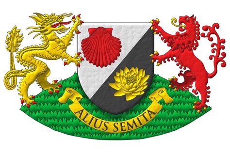 Coats of arms with supporters – Salmeron Heraldry