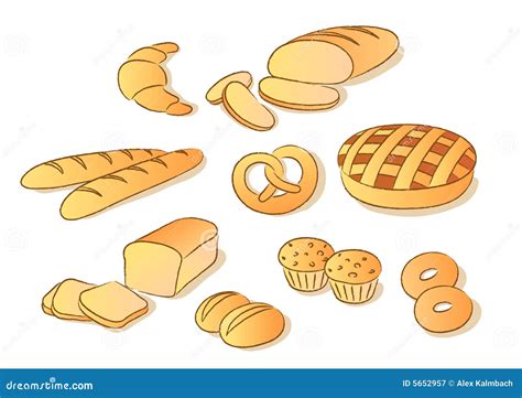 Bread clip art stock vector. Illustration of food, pastry - 5652957