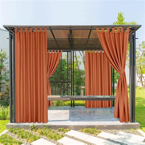 Amazon.com: BONZER Outdoor Curtains for Patio Waterproof, Sunlight ...