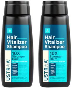 USTRAA Hair Vitalizer Shampoo-Dermatologically Tested,(250 ml) pack of ...