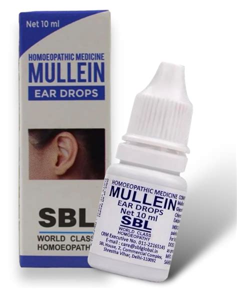 SBL Mullein ear Drops Homeopathic (10ml x 2 Bottles) EFFECTIVE Ear ...