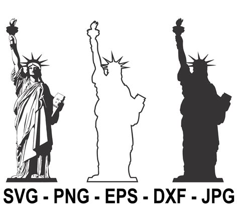 Statue Of Liberty Black Outline
