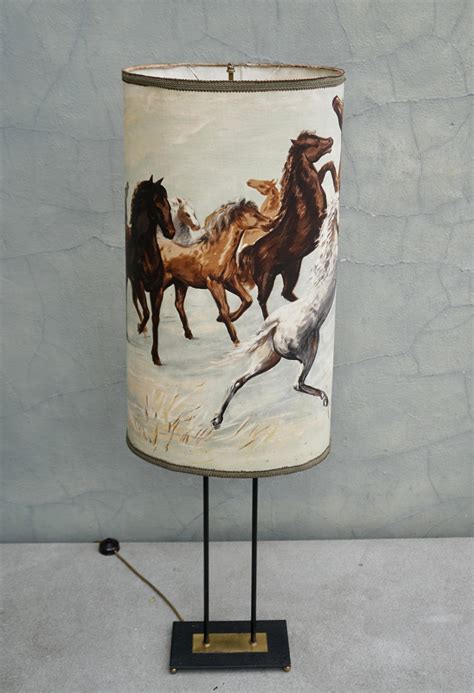 Vintage American Western Cowboy Horse Lamp For Sale at 1stDibs