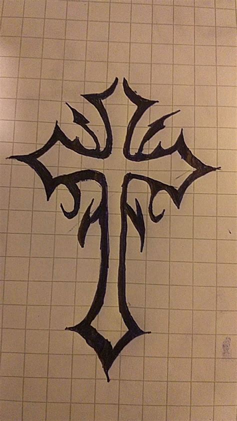 Cross Drawing Sketches