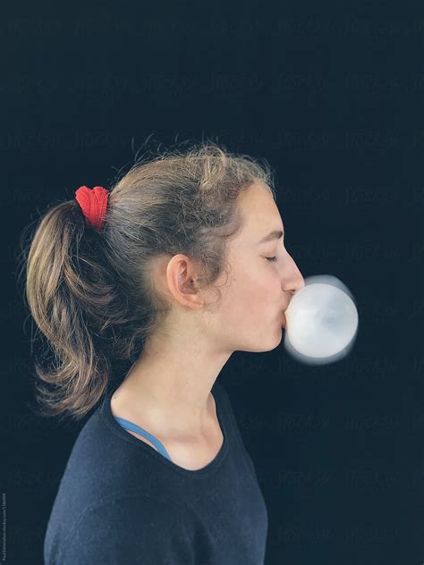 Bubble Gum Biggest Bubble Ever Blown Bubble Gum Huge Stock Photos