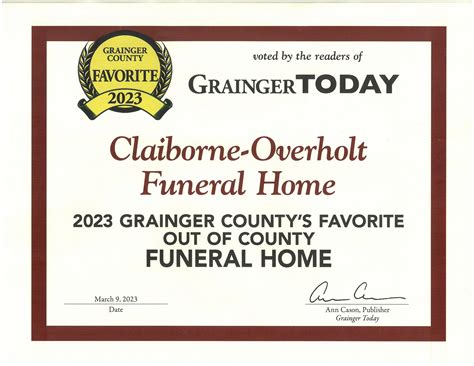 Claiborne-Overholt Funeral Home | South New Tazewell, TN