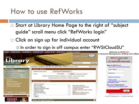 How to Use RefWorks 的图像结果