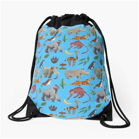 Image result for Waterproof Drawstring Bag Animal Print