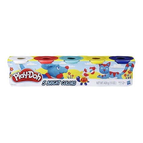 Playdoh 5 Tubs Bright colors - StarAndDaisy