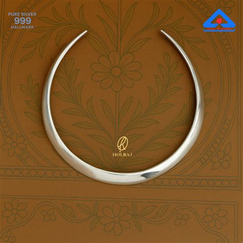Pure Silver Hansuli for Women | 99.9% Pure Silver Jewellery Guaranteed ...