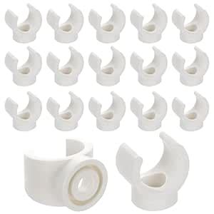 MUXHEL 200 Pcs 1/2” PEX Pipe Clips, 16 mm Diameter White PVC Pipe ...