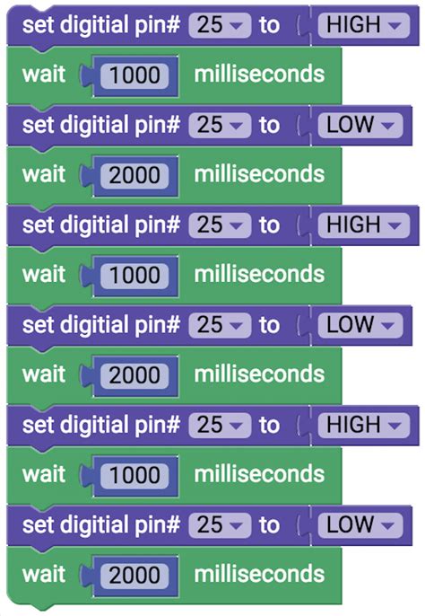 Blinking an LED Using Blockly 的图像结果