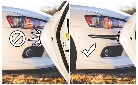 CARZEX® Car Bumper Guard Scratch Protector – Universal Fit with Single ...