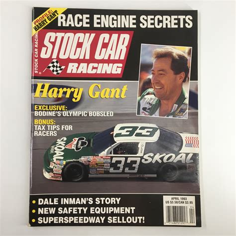 Stock Car Racing Magazine April 1993 Harry Gant McDonald All Star Team