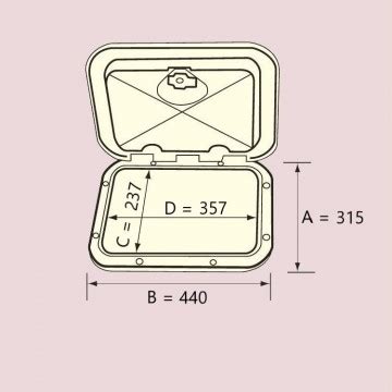 Penutup Box Persegi Storage Cover Hatch Access Cover Deck Plate ...