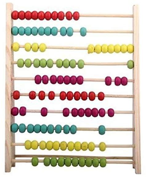 FK RETAIL Wooden Abacus for Kids used for Counting Colors Numbers Maths ...