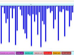 Sorting Visualizer Create Bars 的图像结果